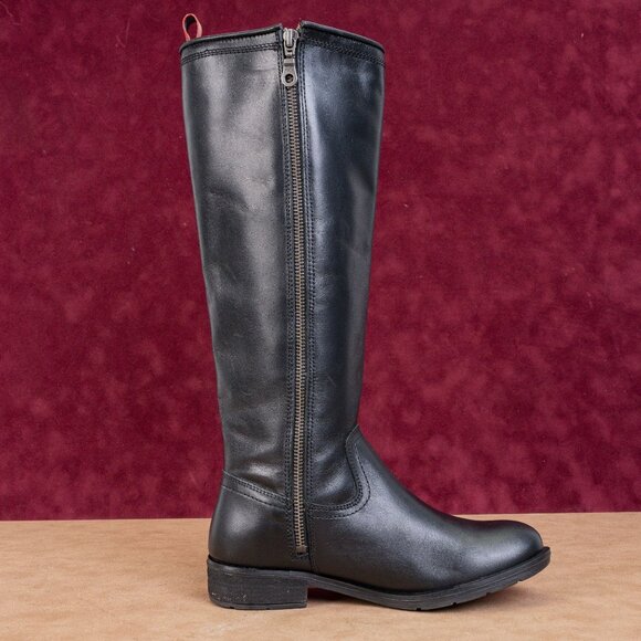 Sofft Woman Black Leather Comfortable Western Riding Zip Knee Boots size 6.5 - Picture 9 of 9